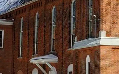 Outside shot of church building